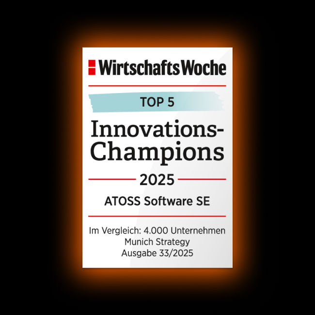 ATOSS unter Top 5 der innovativsten Mittelständler im WiWo Rankling 2025