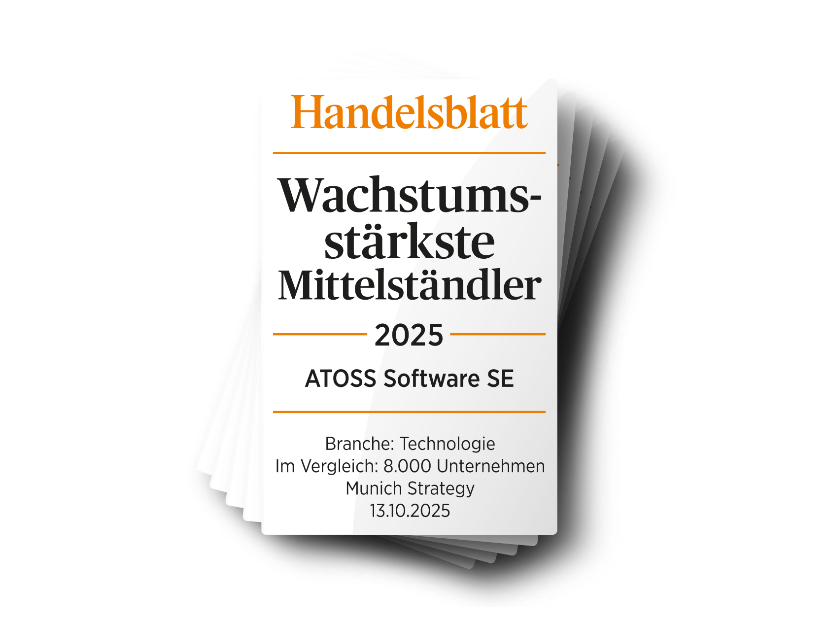Handelsblatt: Wachstumsstärkste Mittelständler 2025
