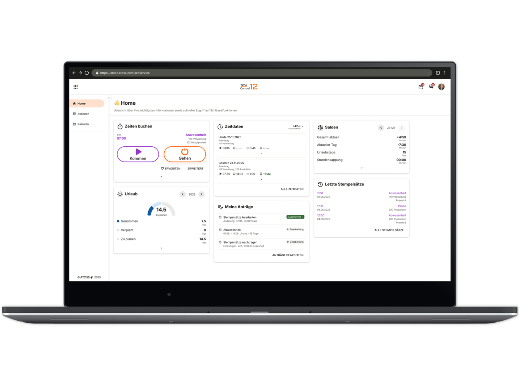 ATOSS Time Control: Desktop 